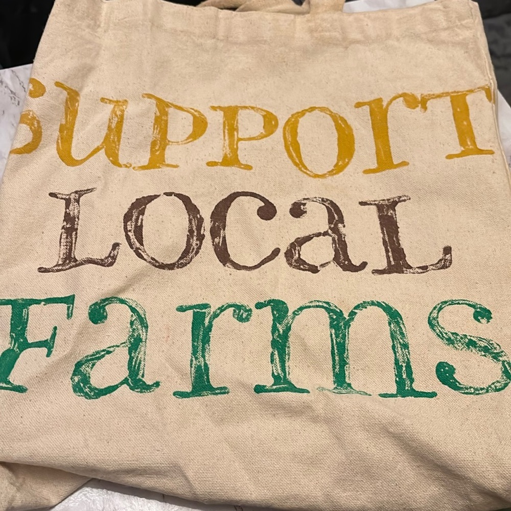 Support local farms tote bag​